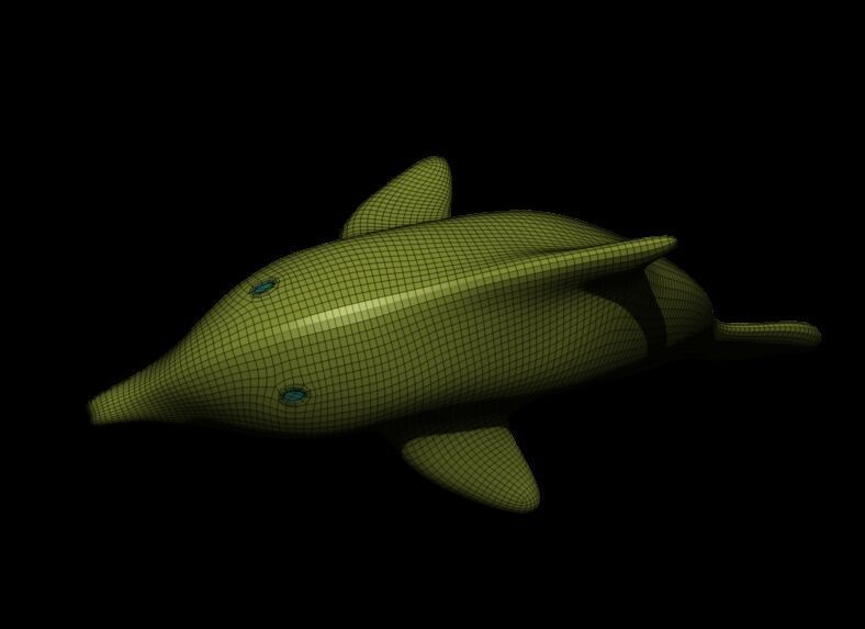 Dolphin Base Meshes 3 Models 3D print model_7
