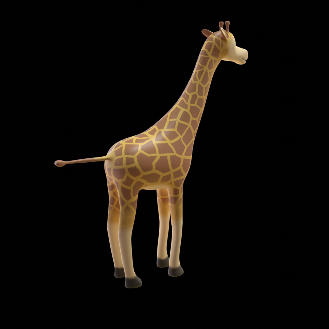 Giraffe  Low Poly 3D Model 3D model_2