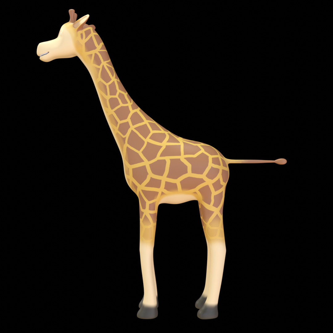 Giraffe  Low Poly 3D Model 3D model_1