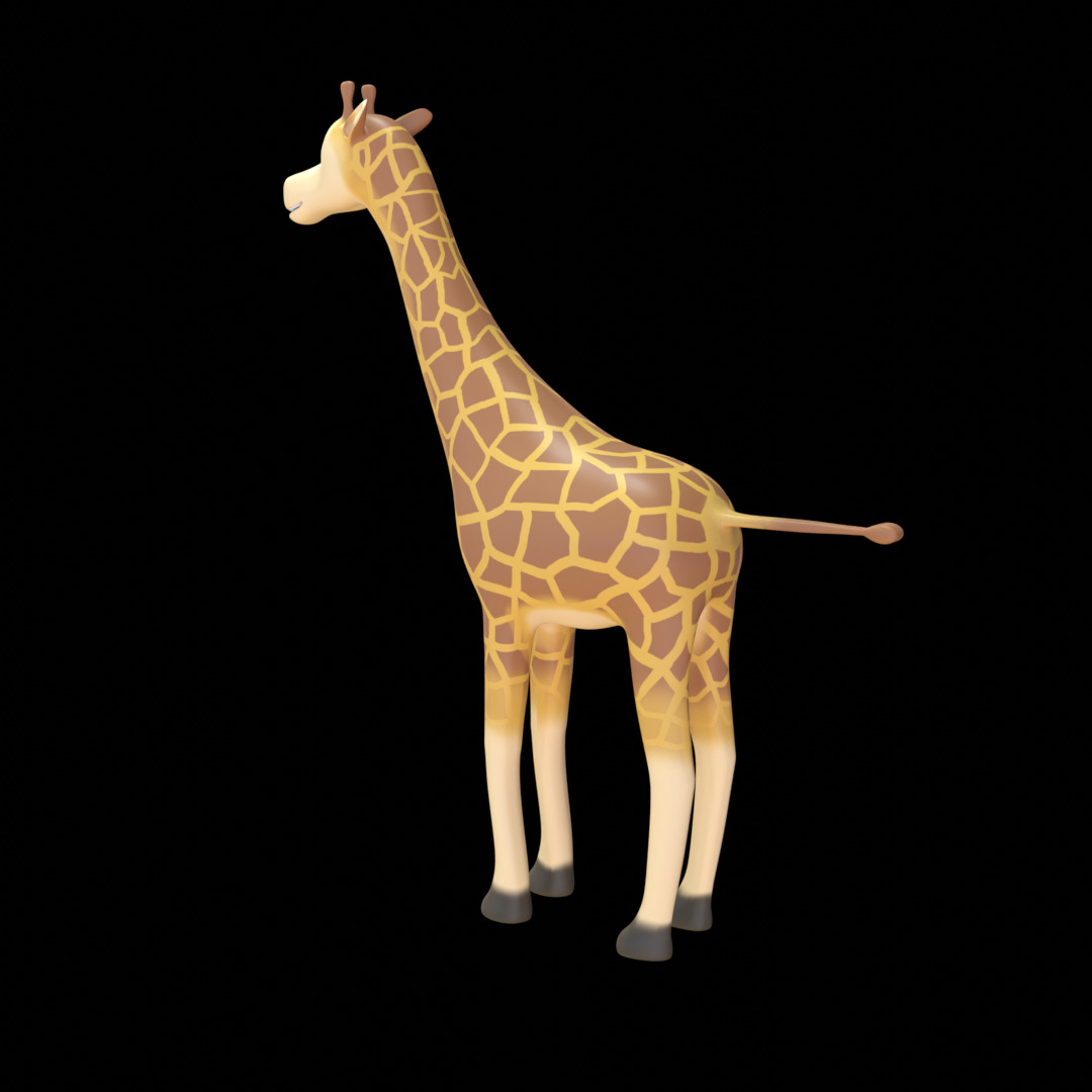 Giraffe  Low Poly 3D Model 3D model_4