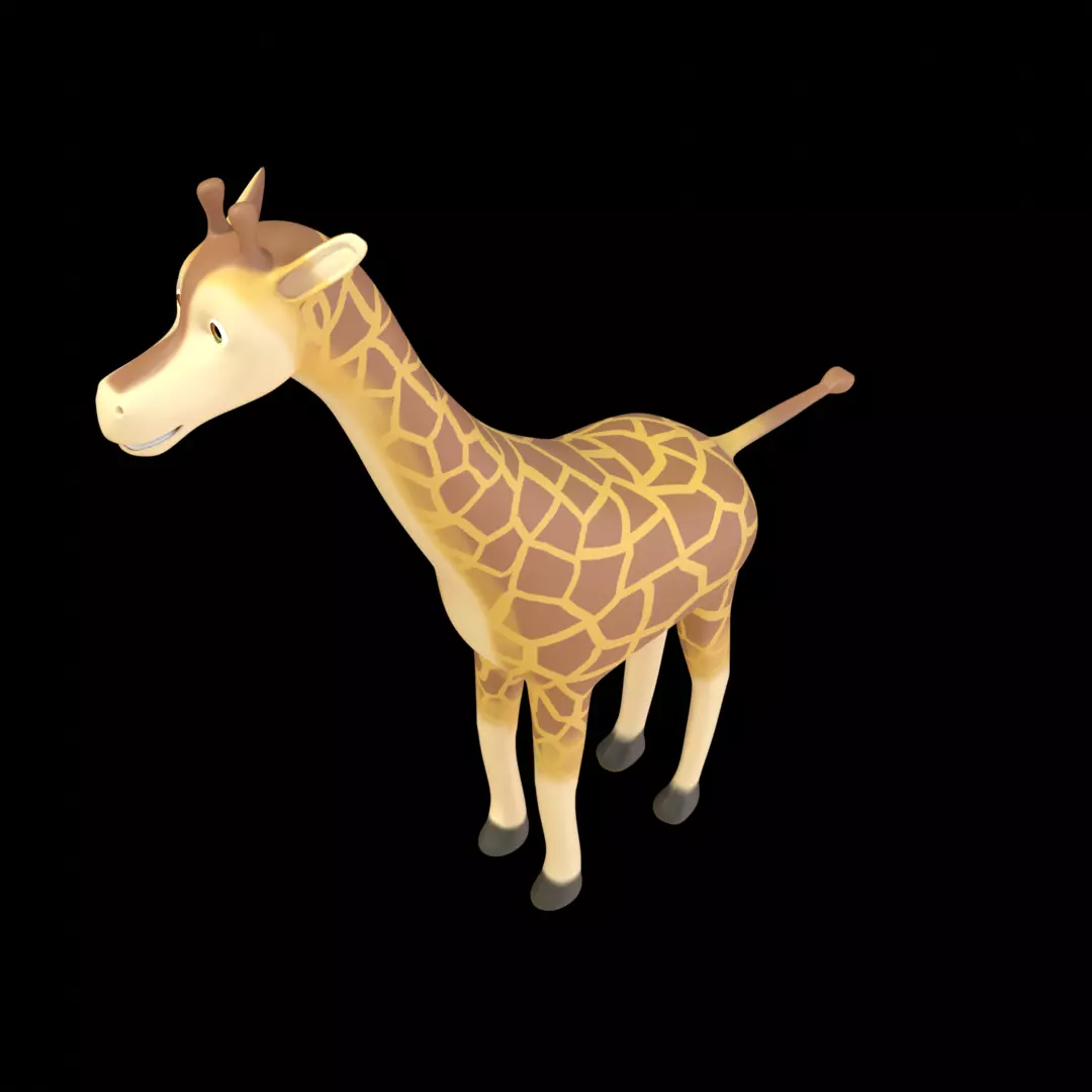 Giraffe  Low Poly 3D Model 3D model_0