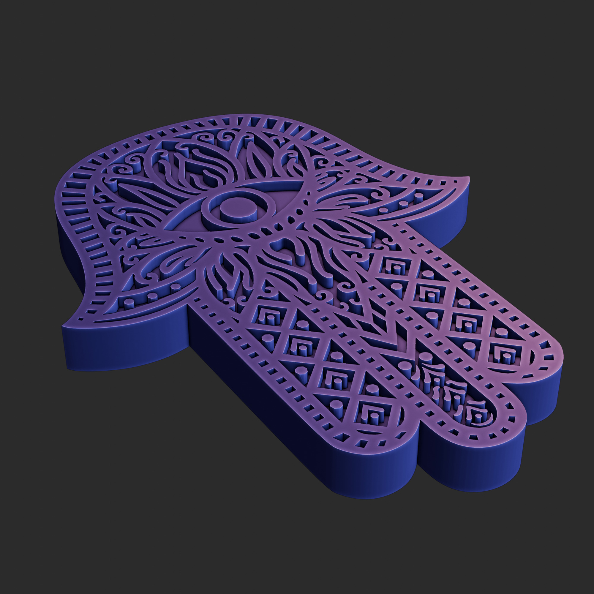 HamsaHand 3D Printable 3D print model_3
