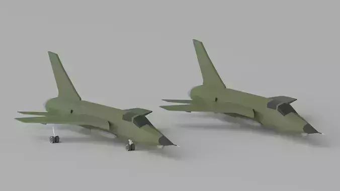 Cartoon F-105 Thunderchief