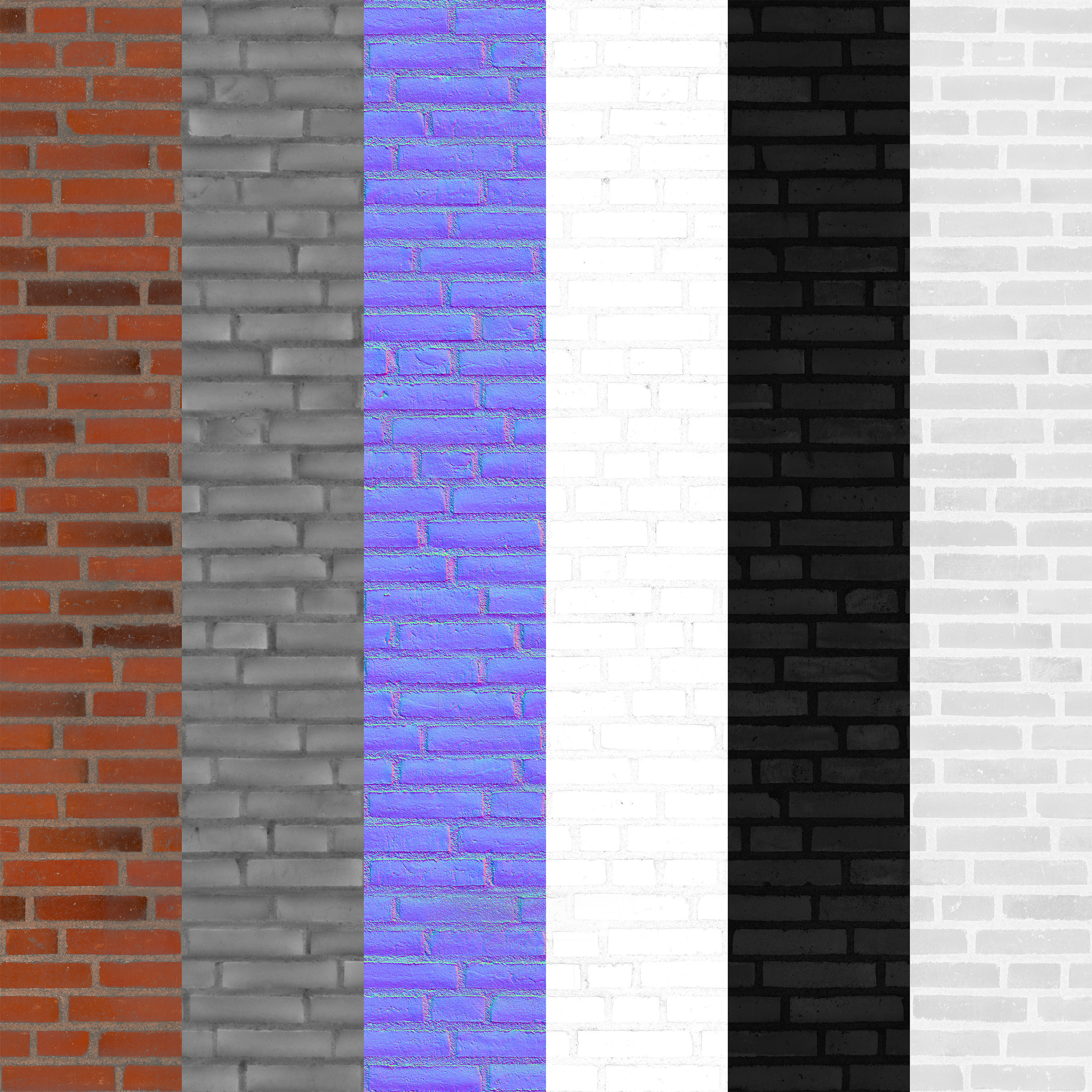 Brick 32 pbr 4k png seamless 4k Texture_6