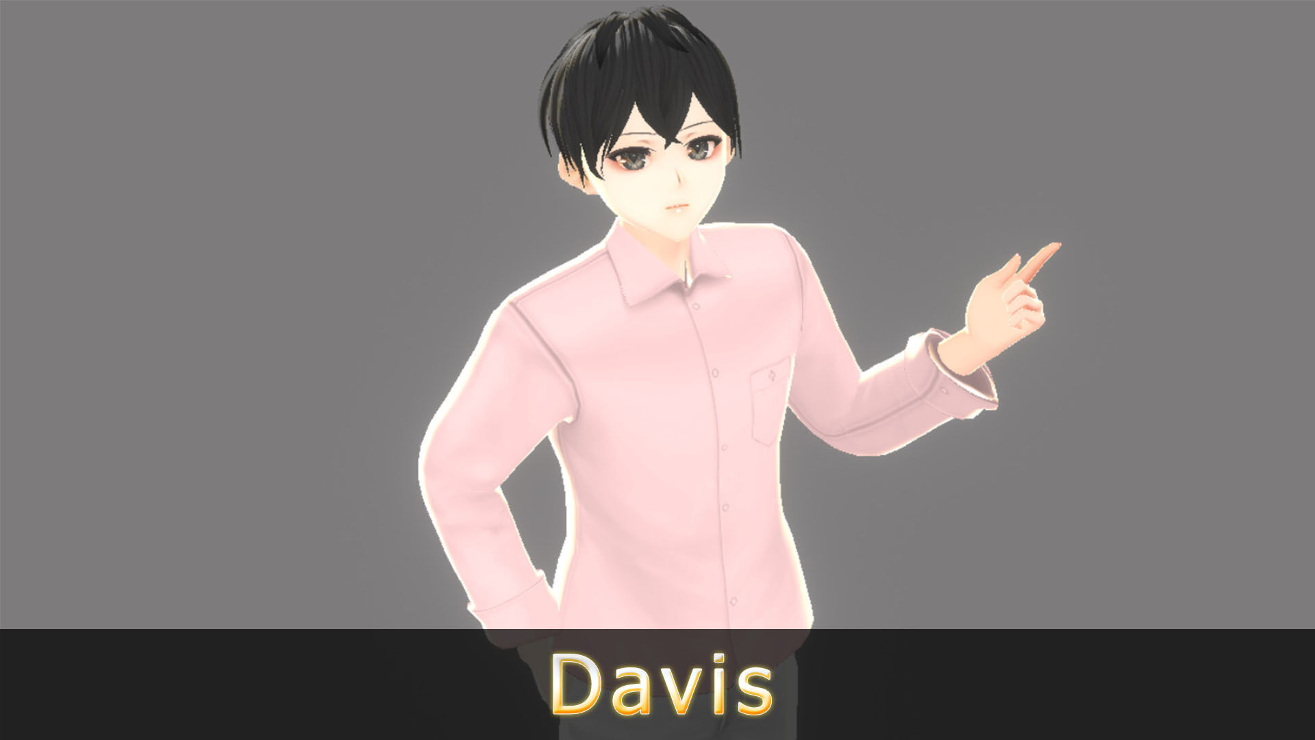 Anime Character - Davis 3D model_1