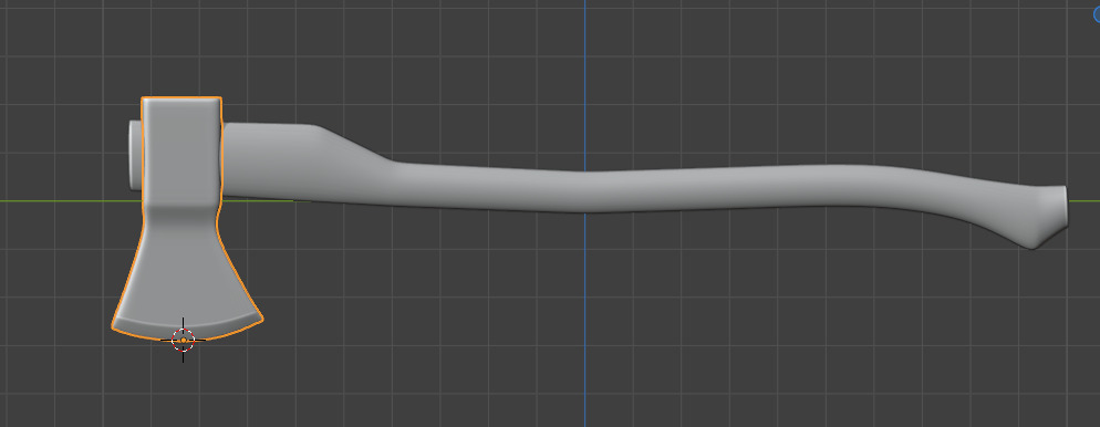 Modern Wooden Axe Realistic 3D Model Free low-poly 3D model_7