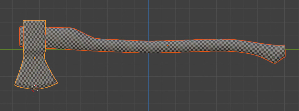 Modern Wooden Axe Realistic 3D Model Free low-poly 3D model_6