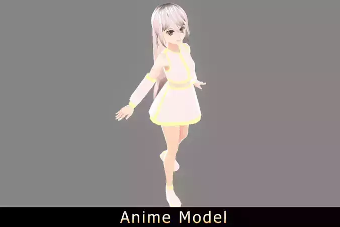 Anime Character - Saki 3D model