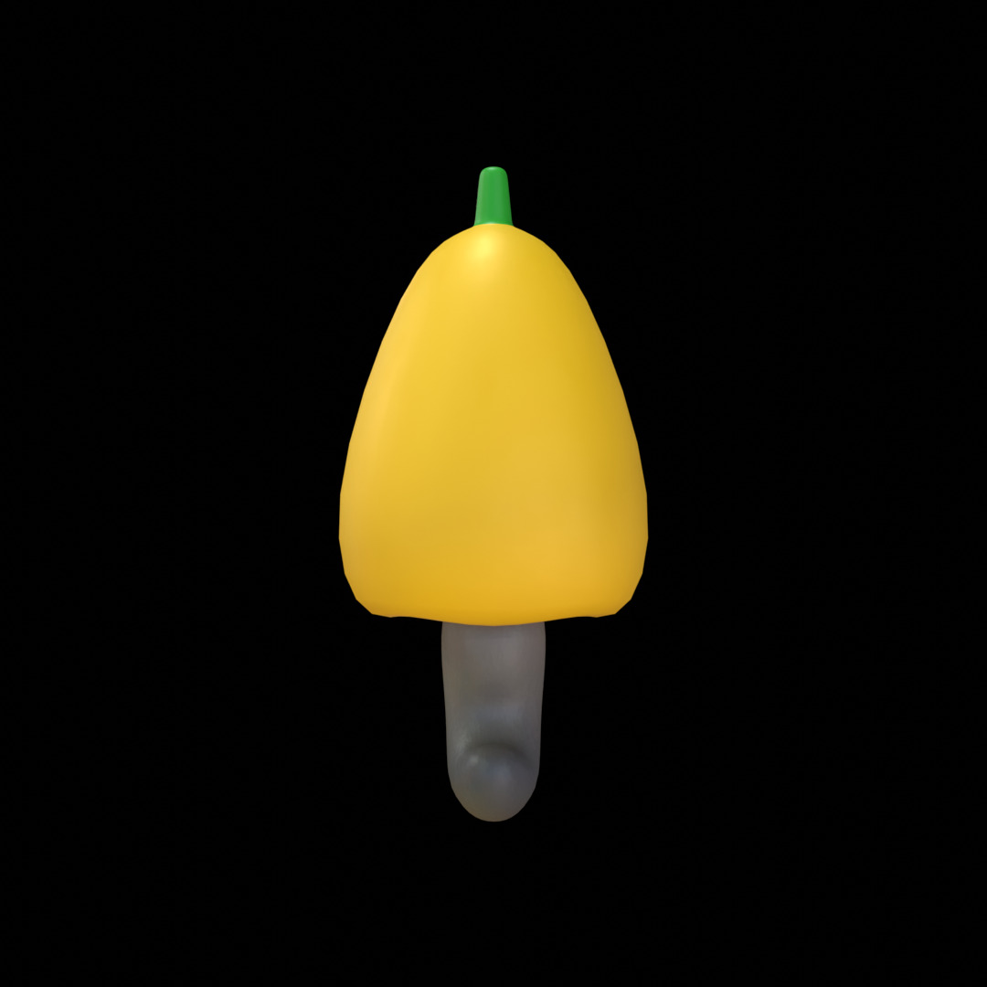 Cashew Fruit Low Poly 3D Model 3D model_5