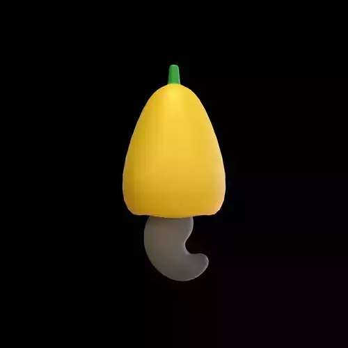 Cashew Fruit  Low Poly 3D Model