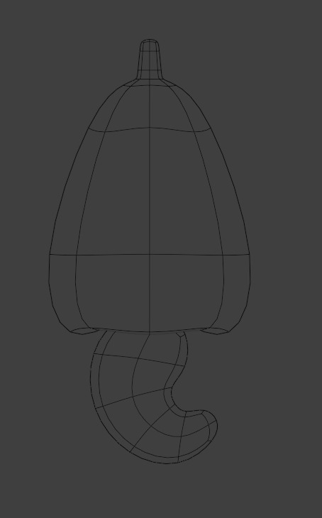 Cashew Fruit Low Poly 3D Model 3D model_2