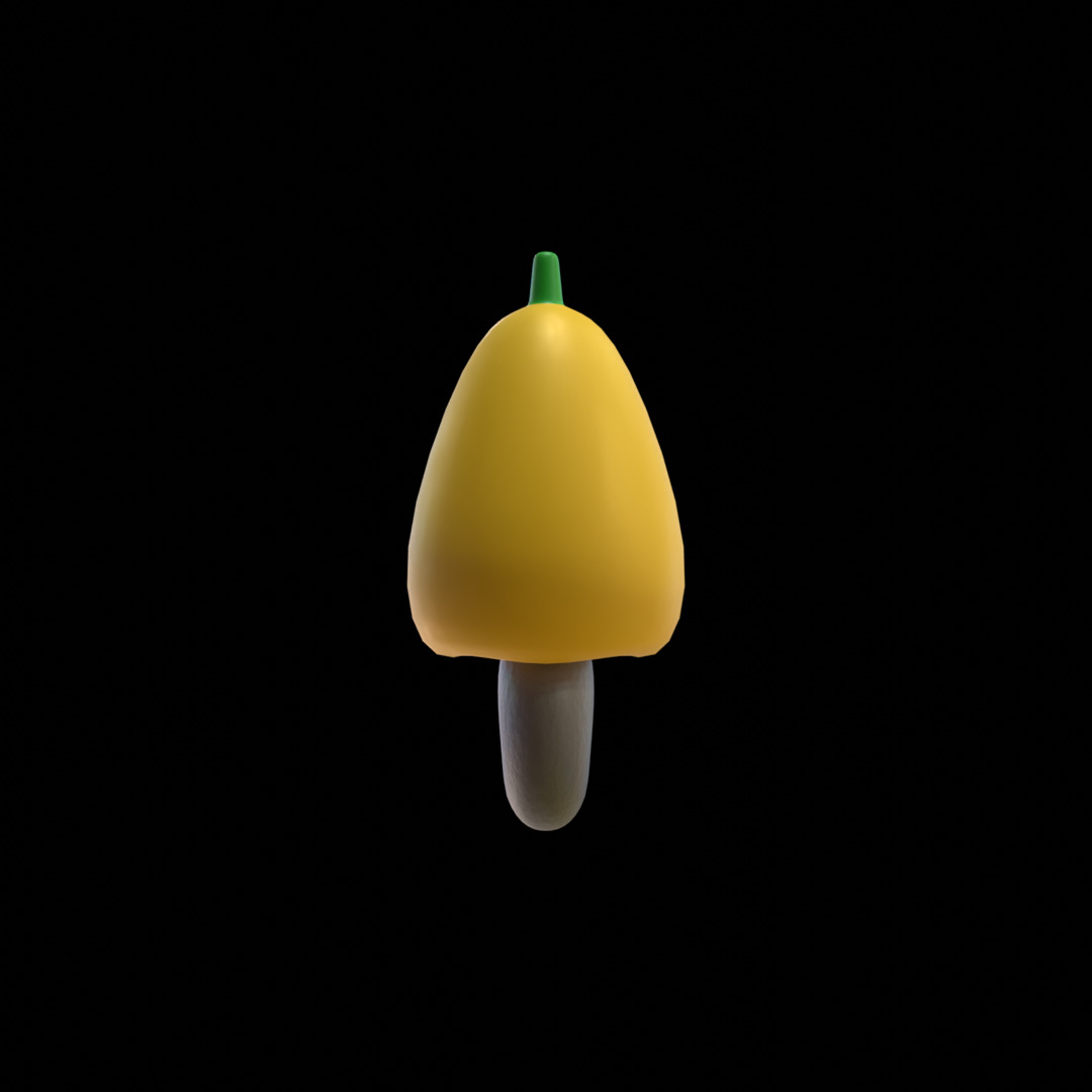 Cashew Fruit Low Poly 3D Model 3D model_6