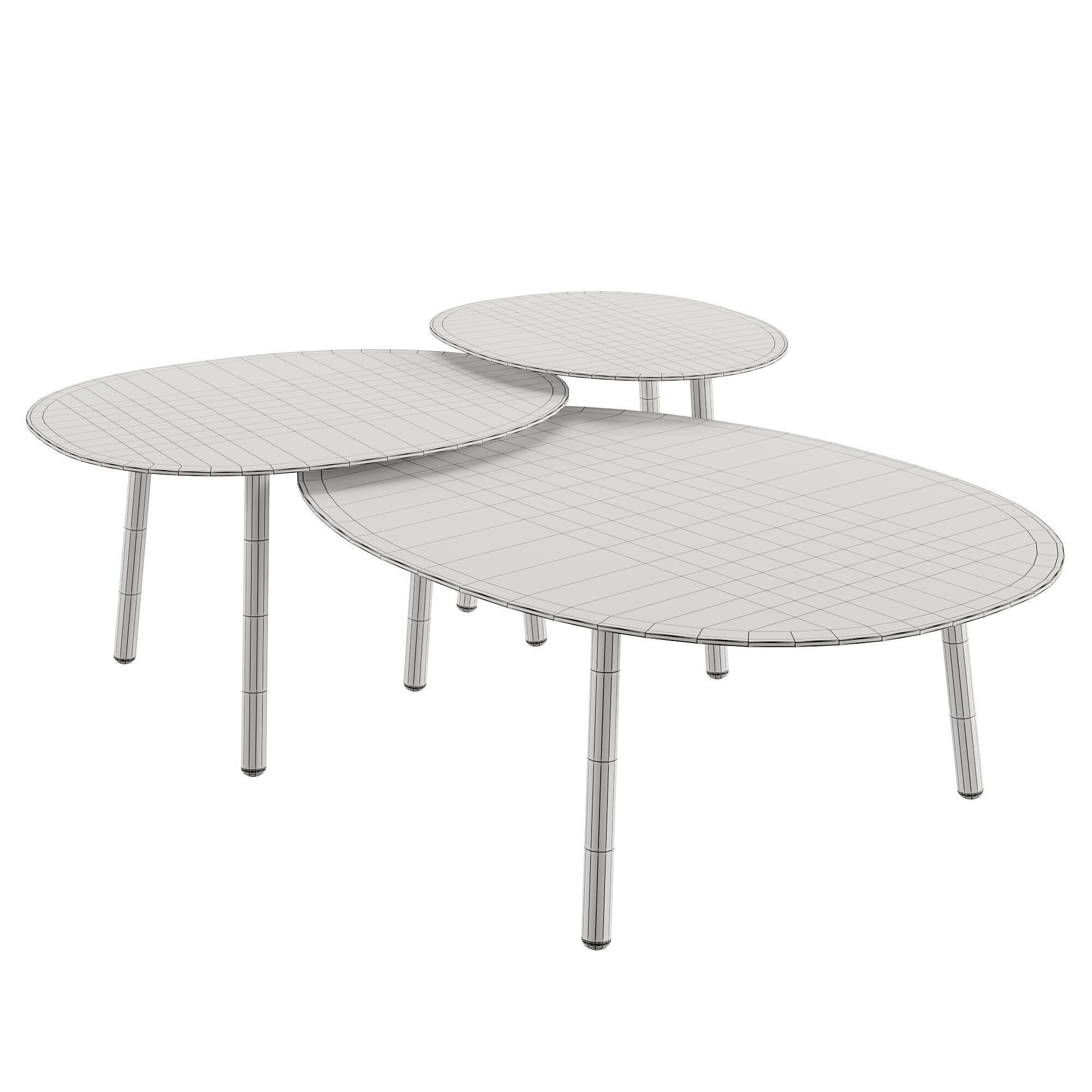 Coffee Table Island 3D model_4