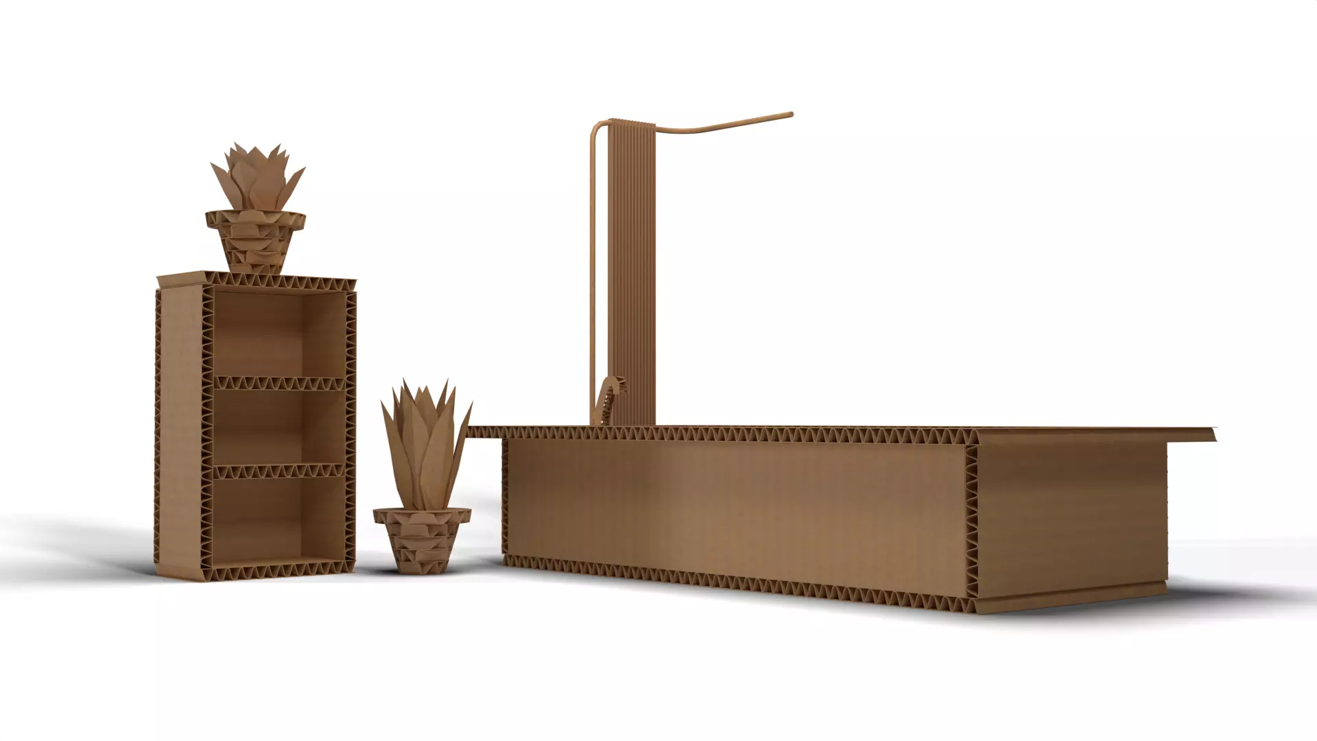 cardboard bathtub Free 3D model