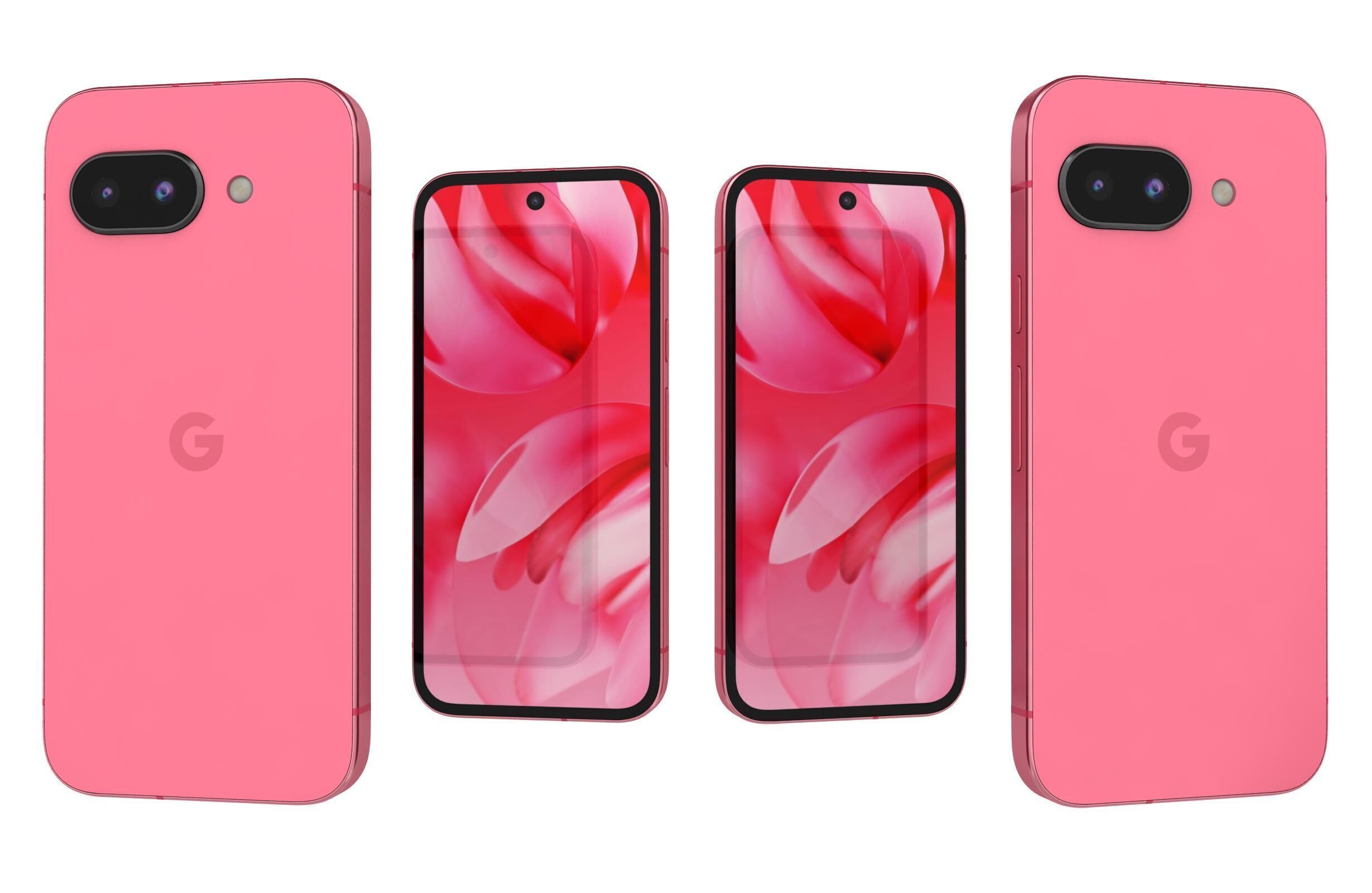 Google Pixel 9a Peony 3D model_3