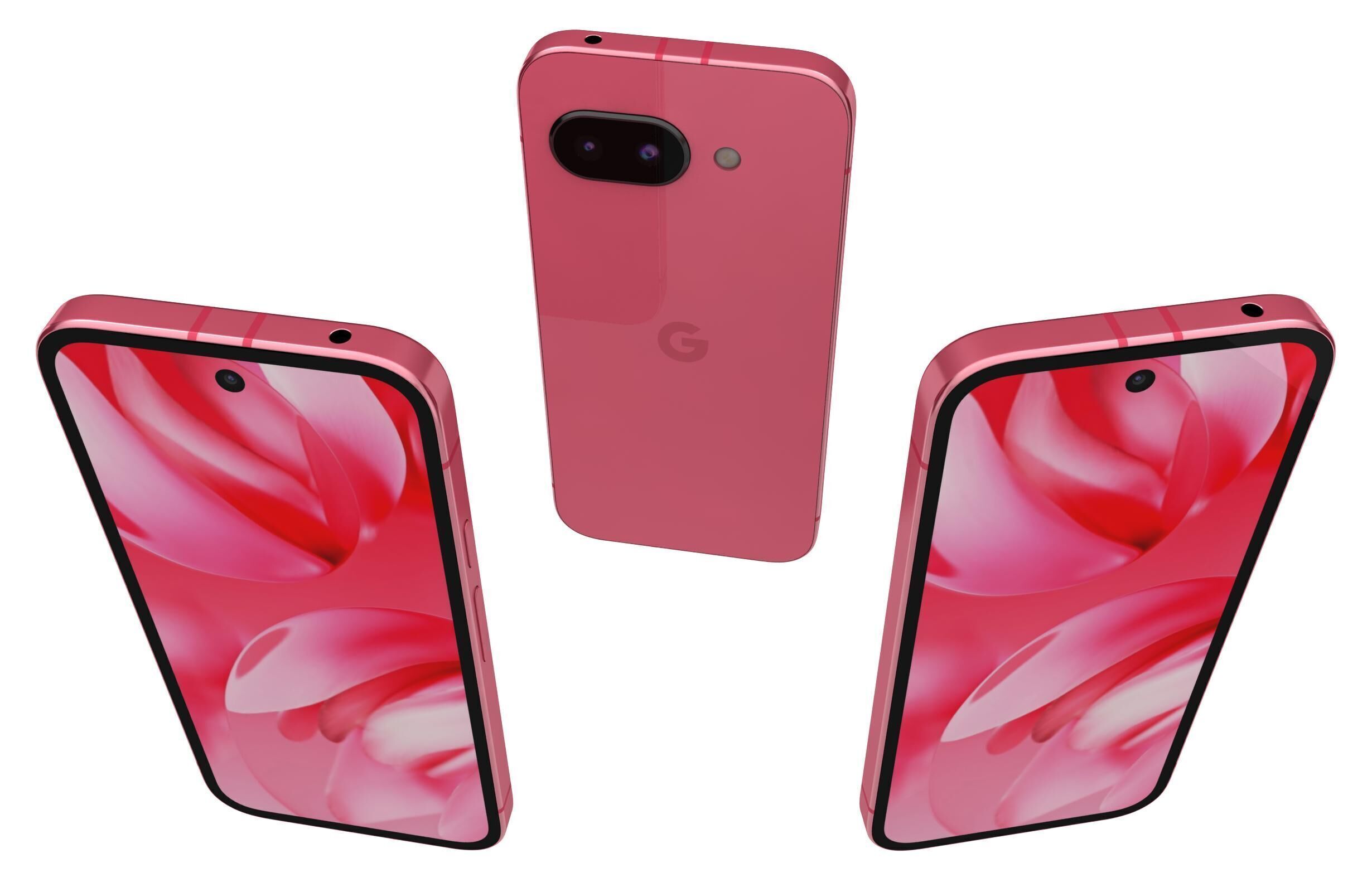 Google Pixel 9a Peony 3D model_11