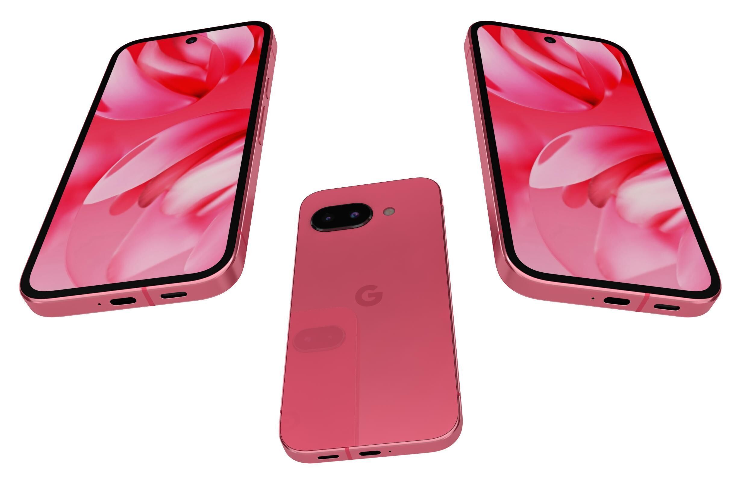 Google Pixel 9a Peony 3D model_6
