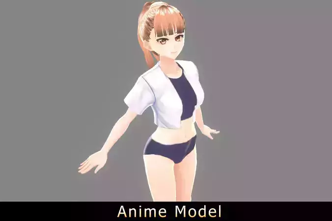 Anime Character - Kasumi 3D model