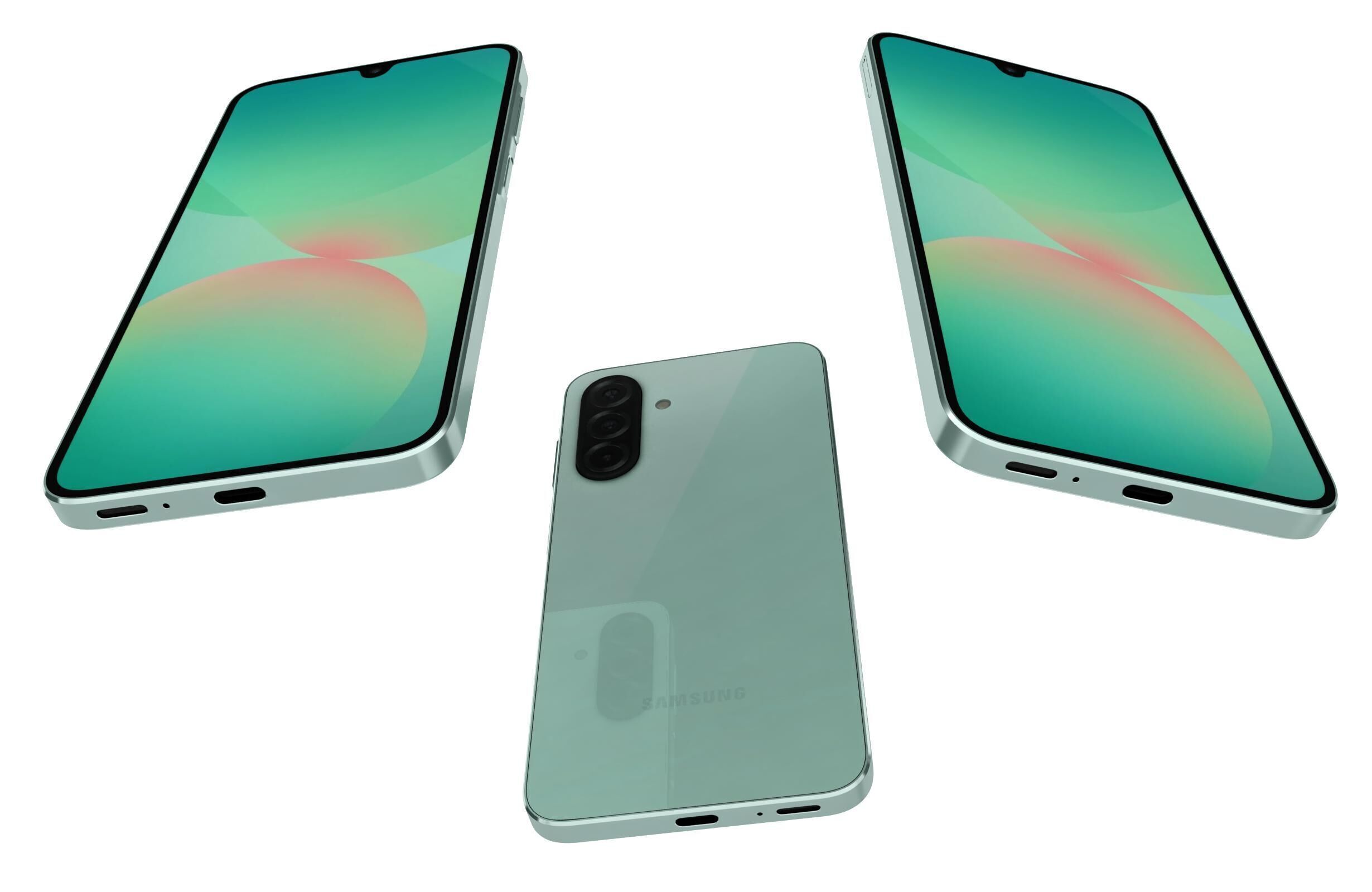 Samsung Galaxy A26 Green 3D model_3