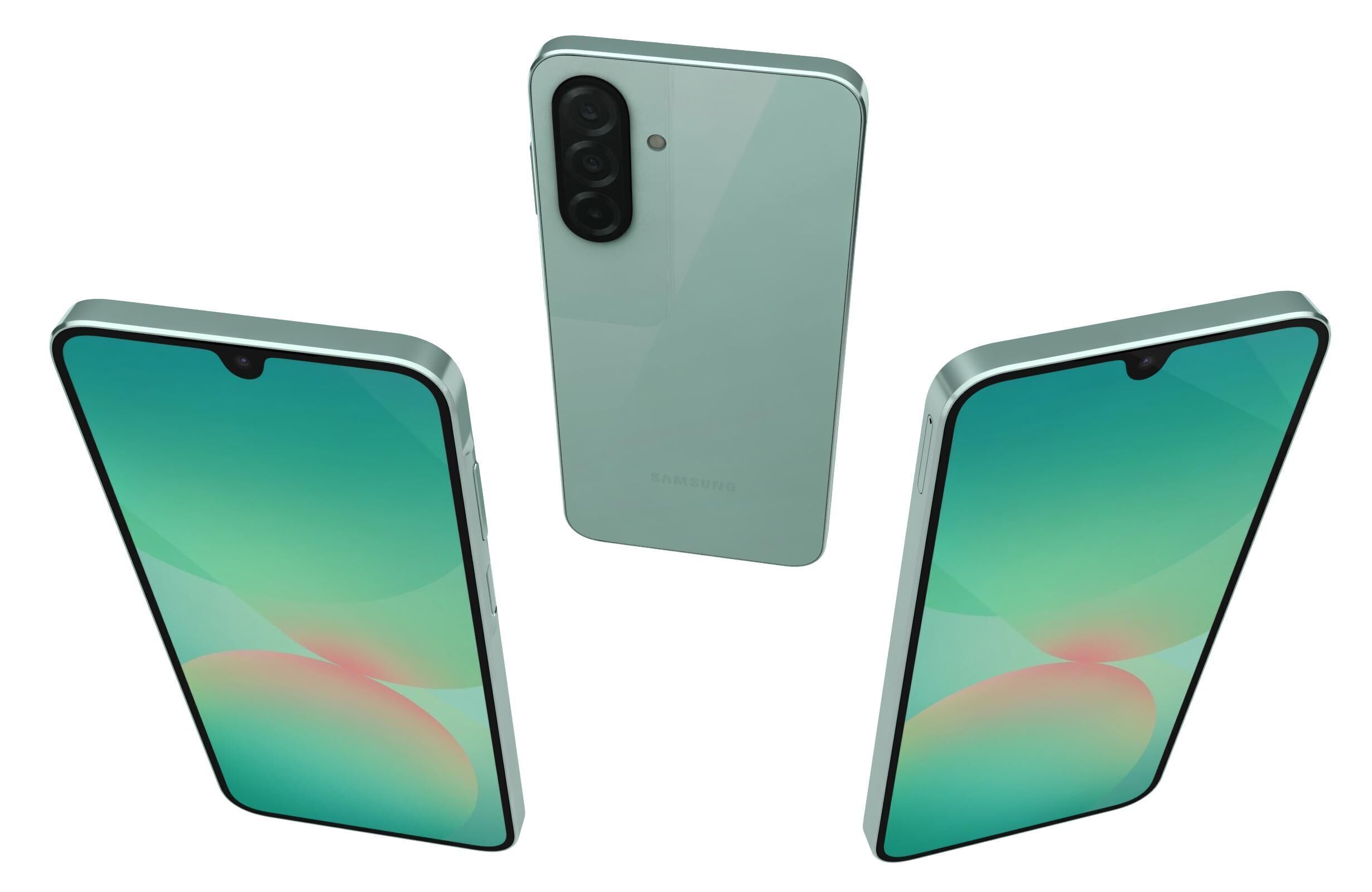 Samsung Galaxy A26 Green 3D model_15