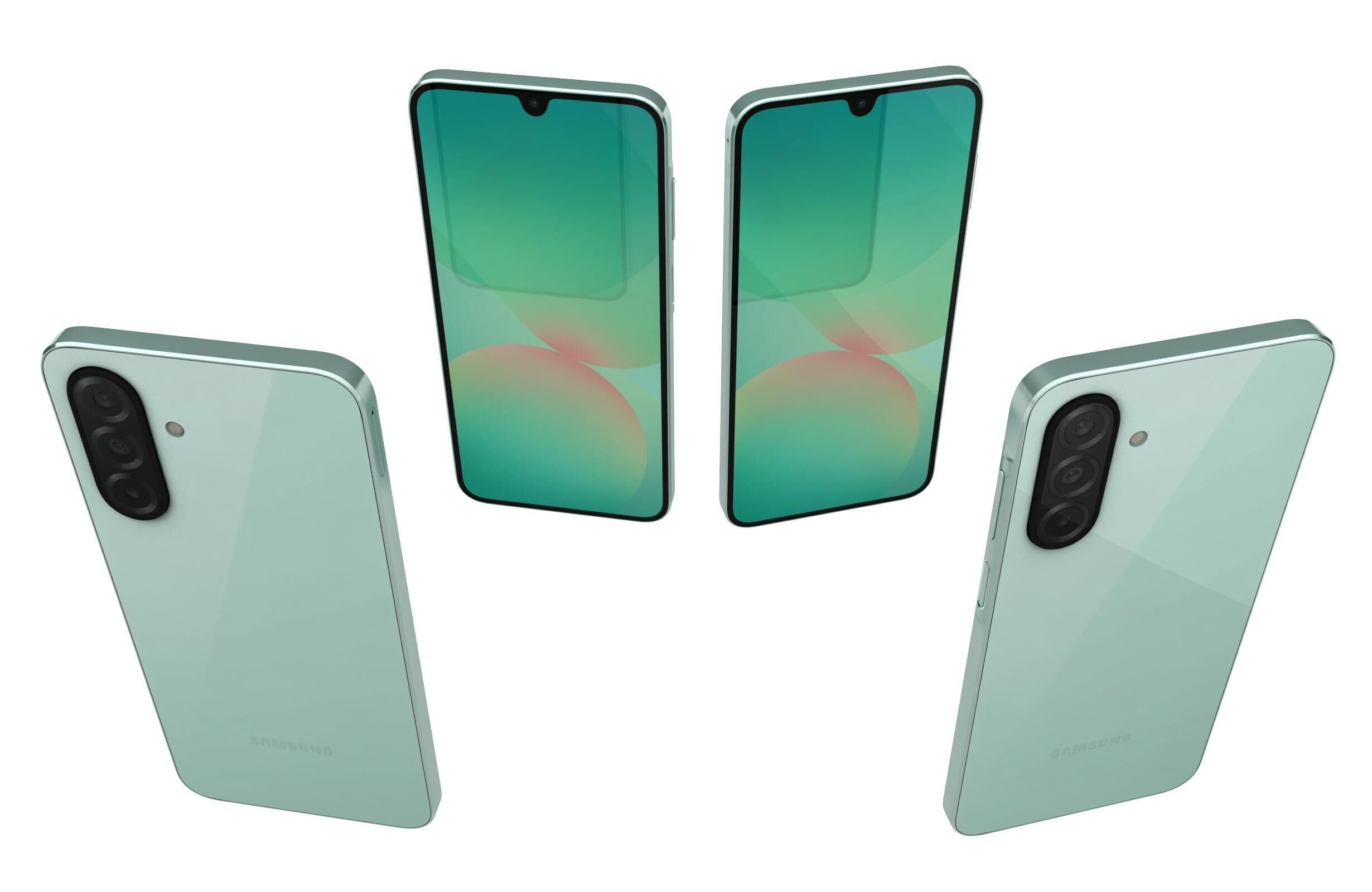 Samsung Galaxy A26 Green 3D model_6