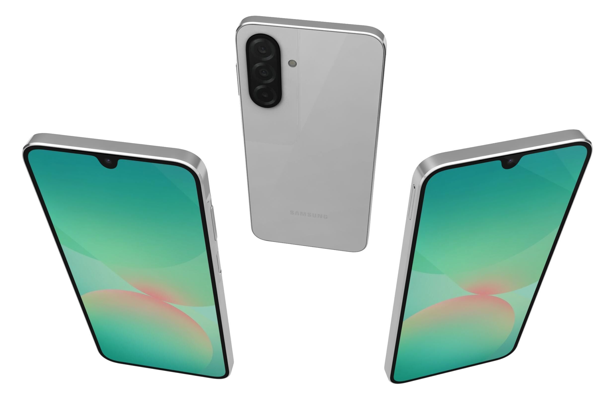 Samsung Galaxy A26 White 3D model_15