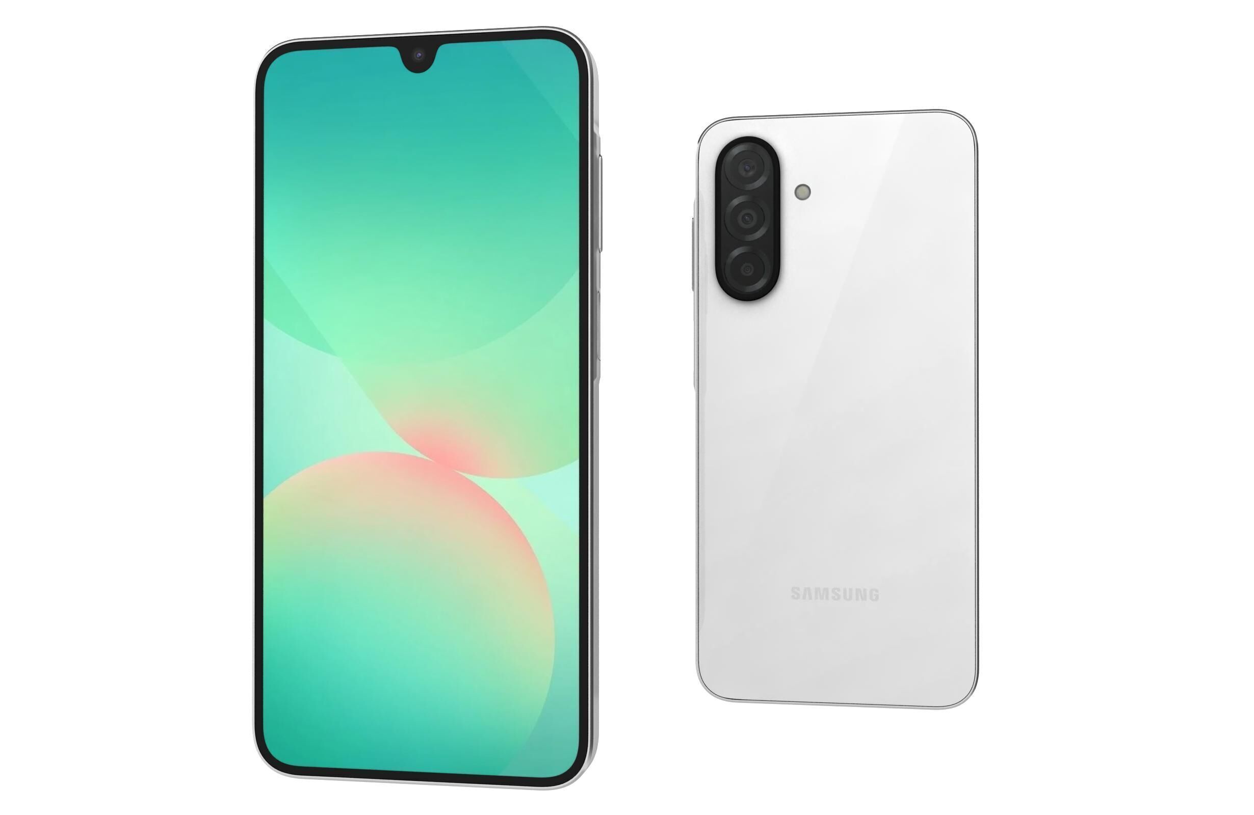 Samsung Galaxy A26 White 3D model_3