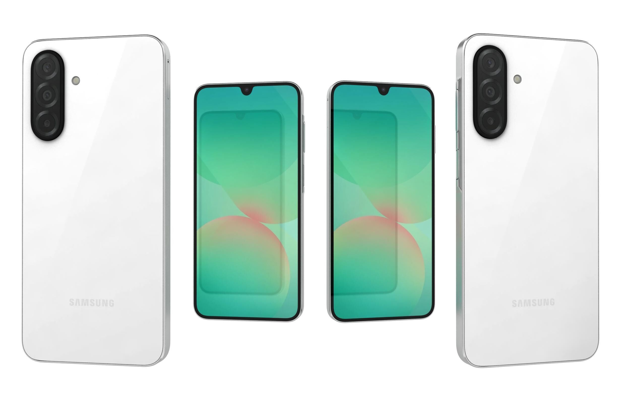 Samsung Galaxy A26 White 3D model_1