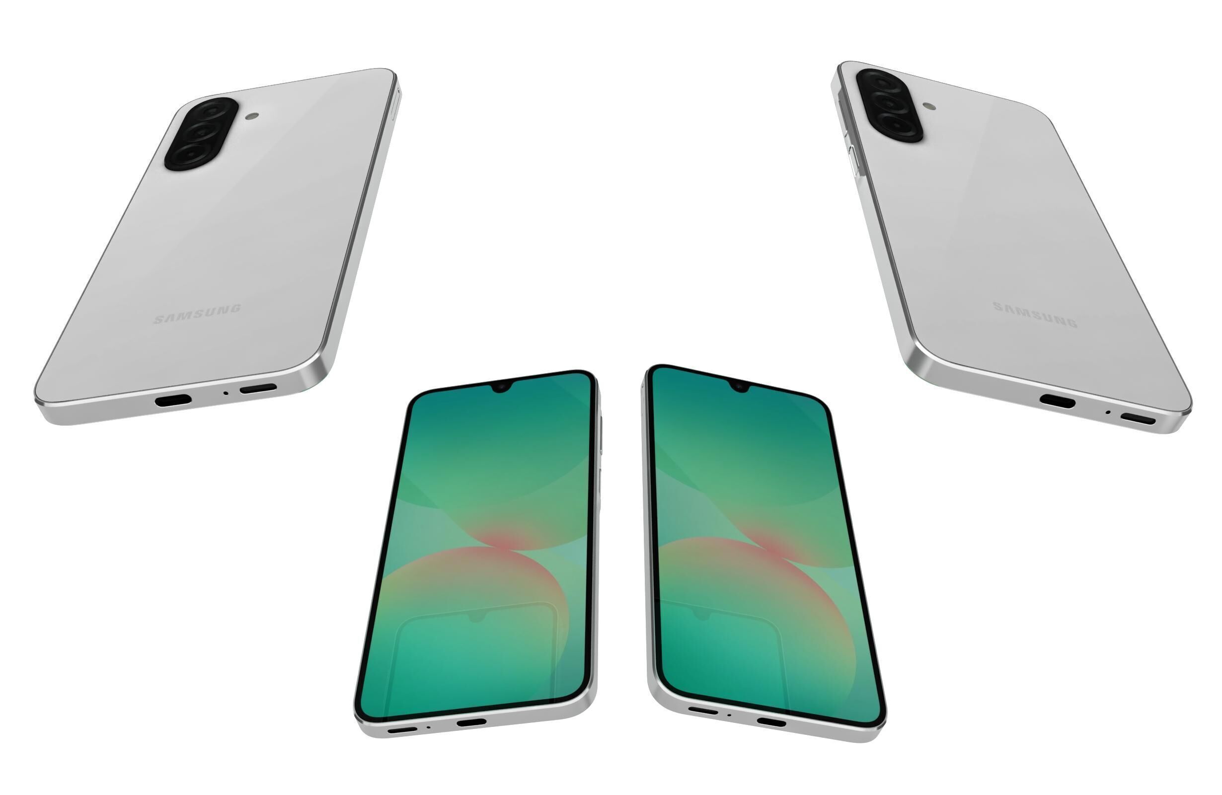 Samsung Galaxy A26 White 3D model_4