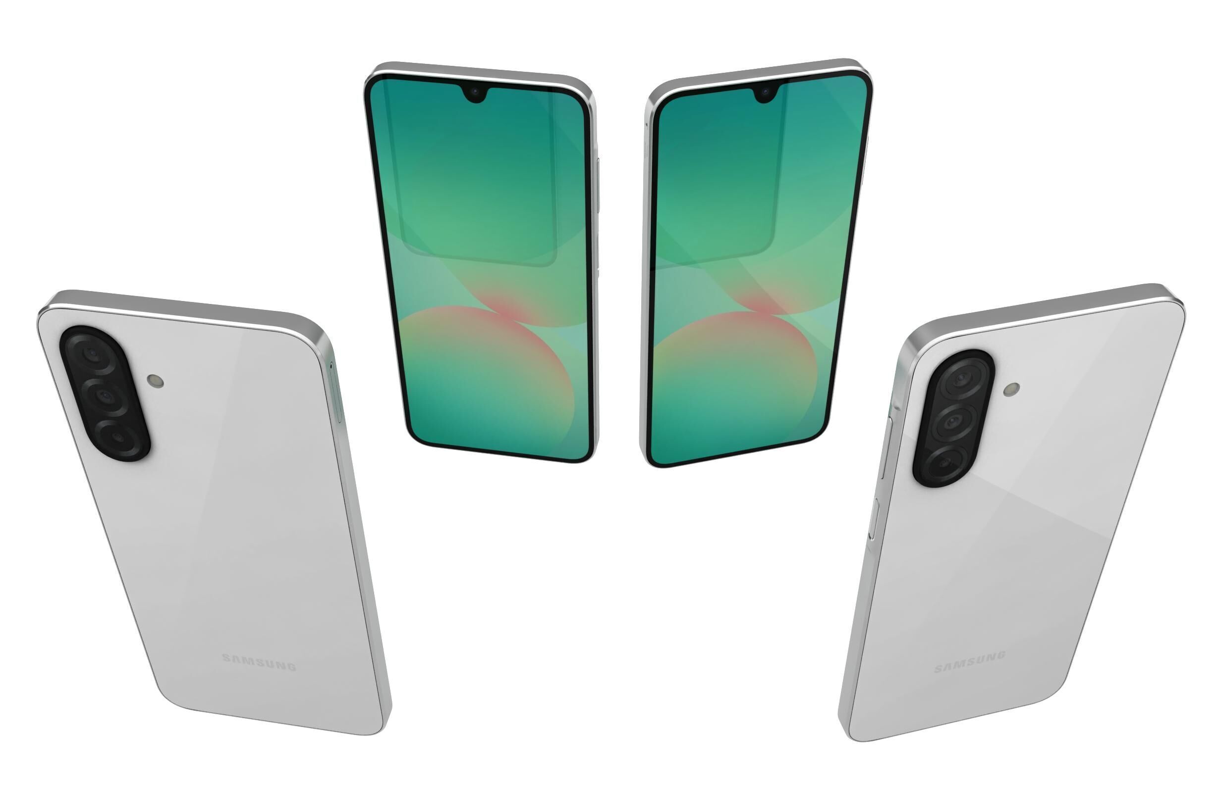 Samsung Galaxy A26 White 3D model_5