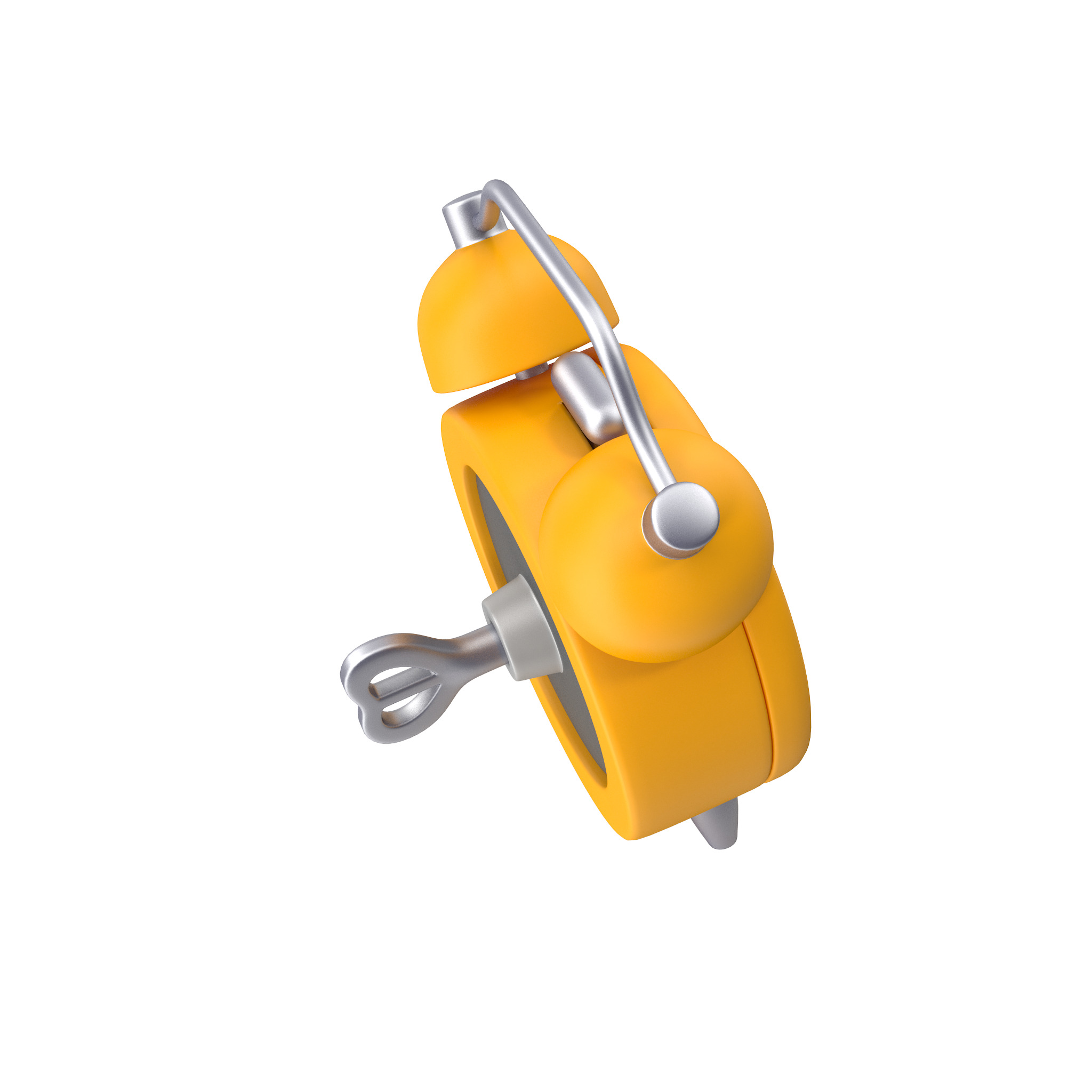 Alarm Clock Cartoon Low-poly 3D model_21