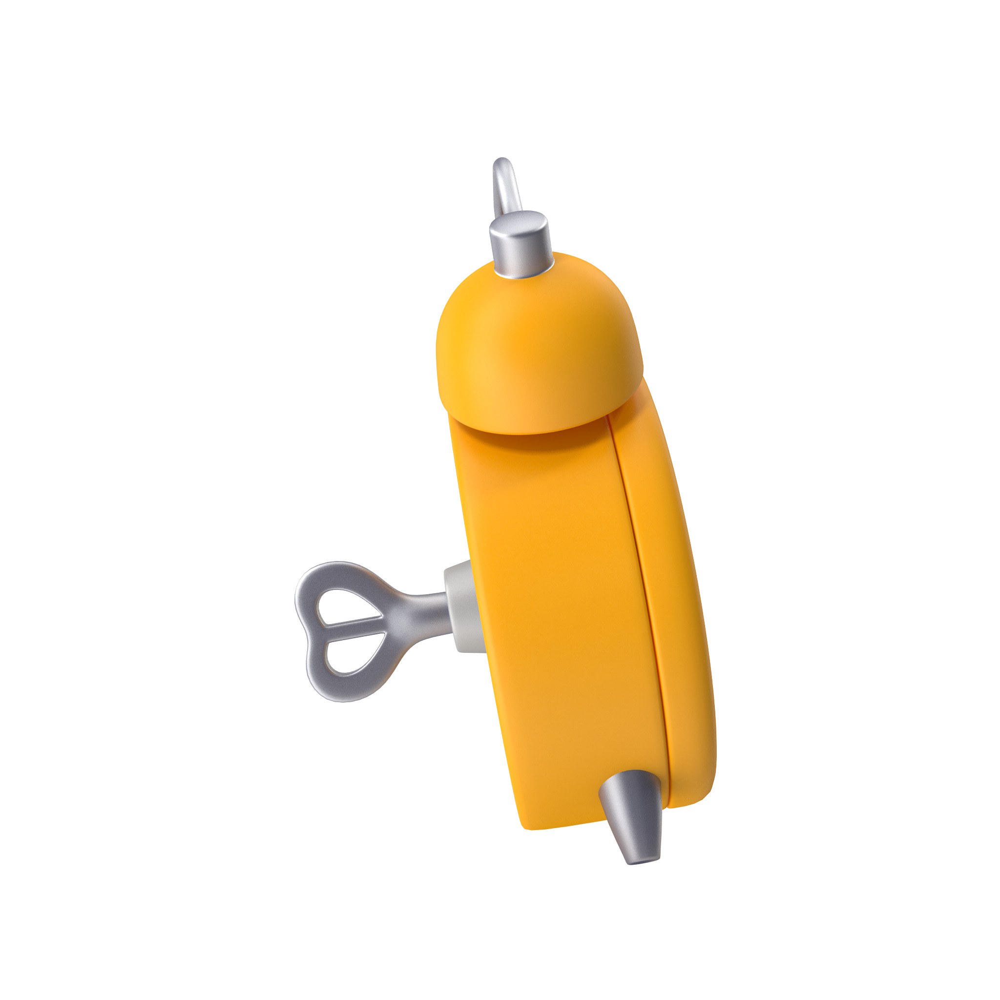 Alarm Clock Cartoon Low-poly 3D model_8