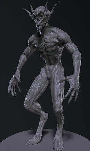 Alien Demon Creature- 3D Model for 3D Printing 3D print model