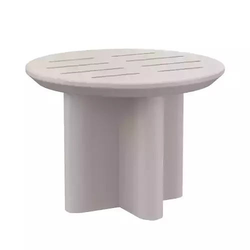 Balmain Aluminum Round Side Table