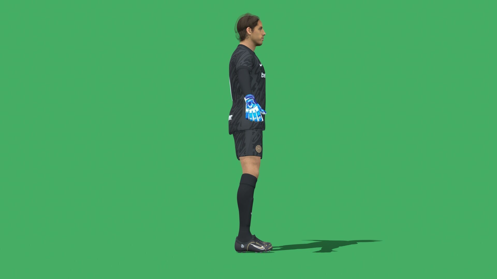 3D Rigged Yann Sommer Inter Milan 2025 Low-poly 3D model_5
