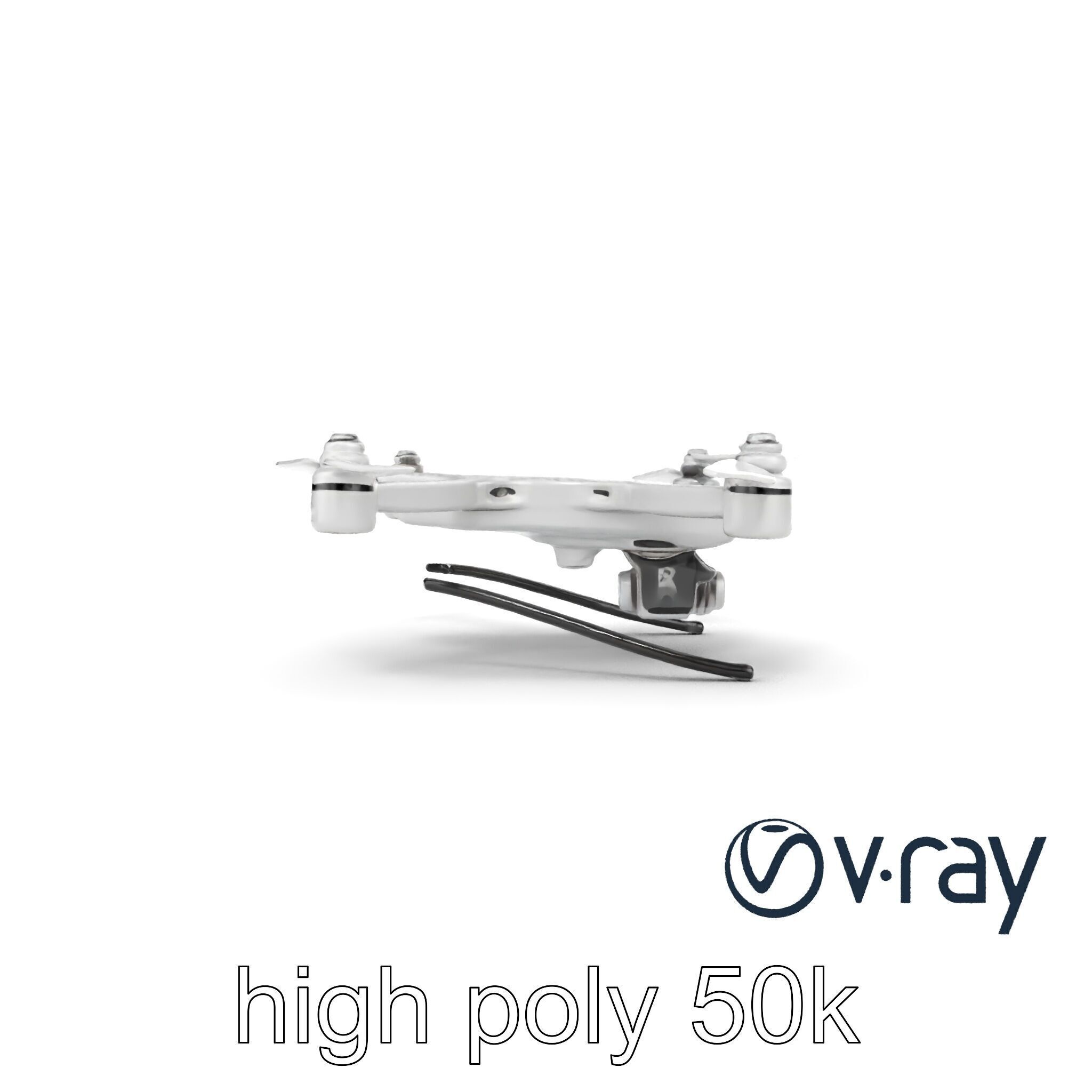 Advanced UAV Drone model pack with realistic material properties Low-poly 3D model_19