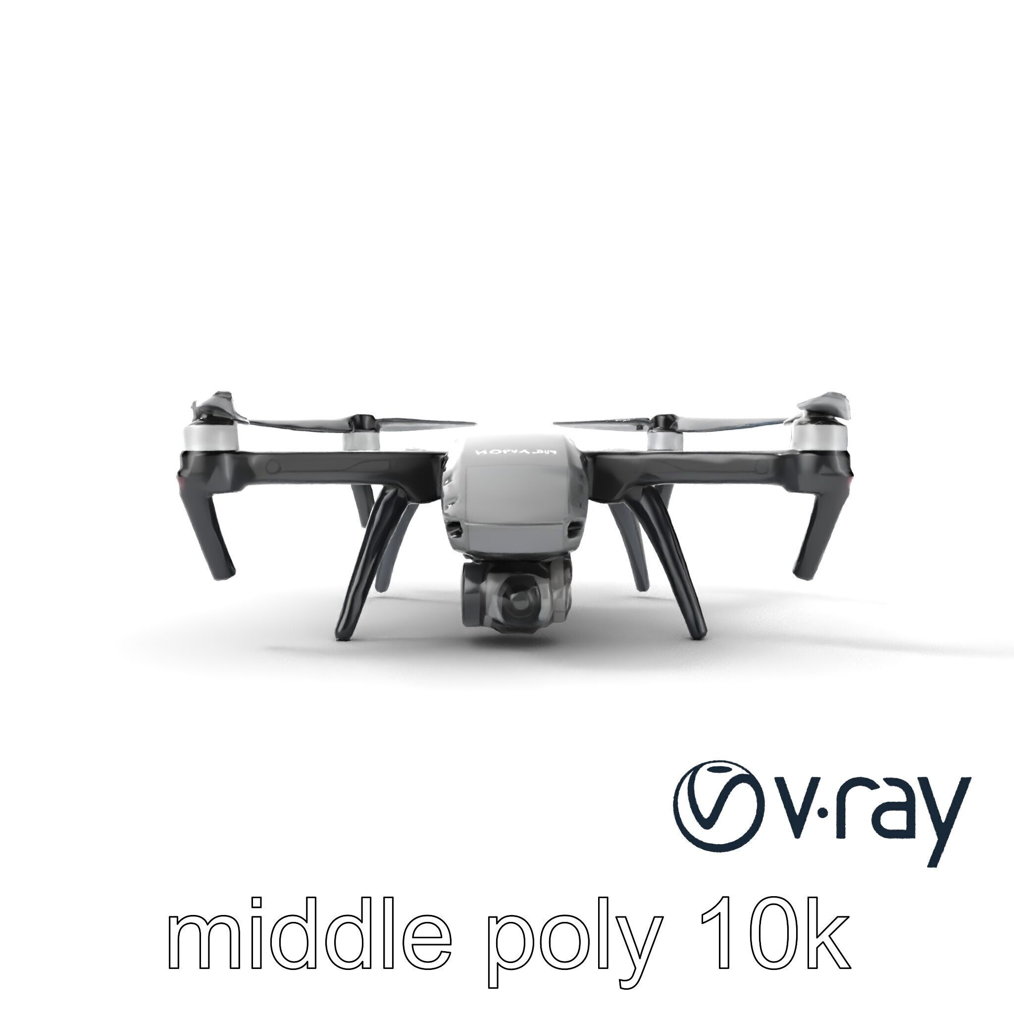 Advanced UAV Drone model pack with realistic material properties Low-poly 3D model_58