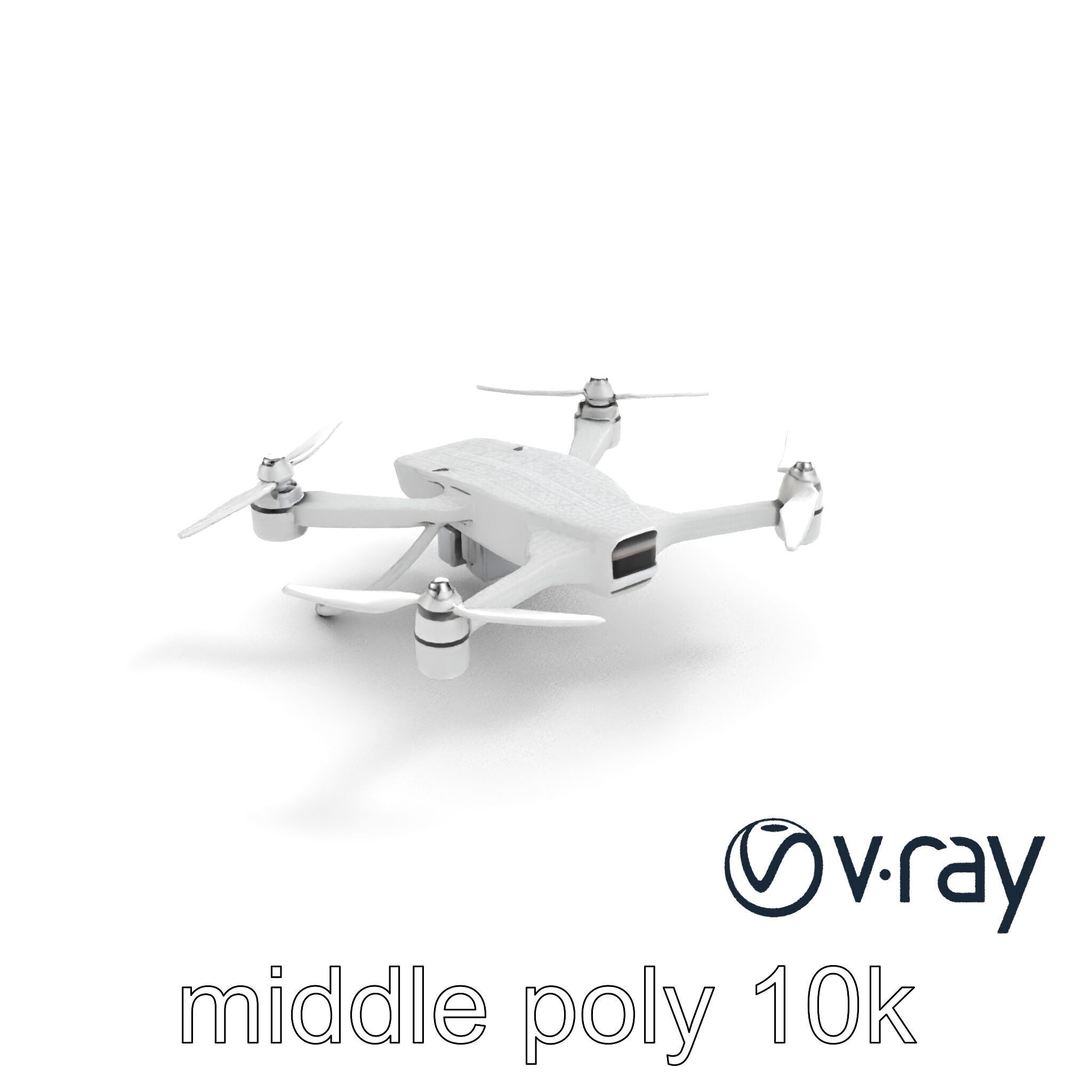 Advanced UAV Drone model pack with realistic material properties Low-poly 3D model_15