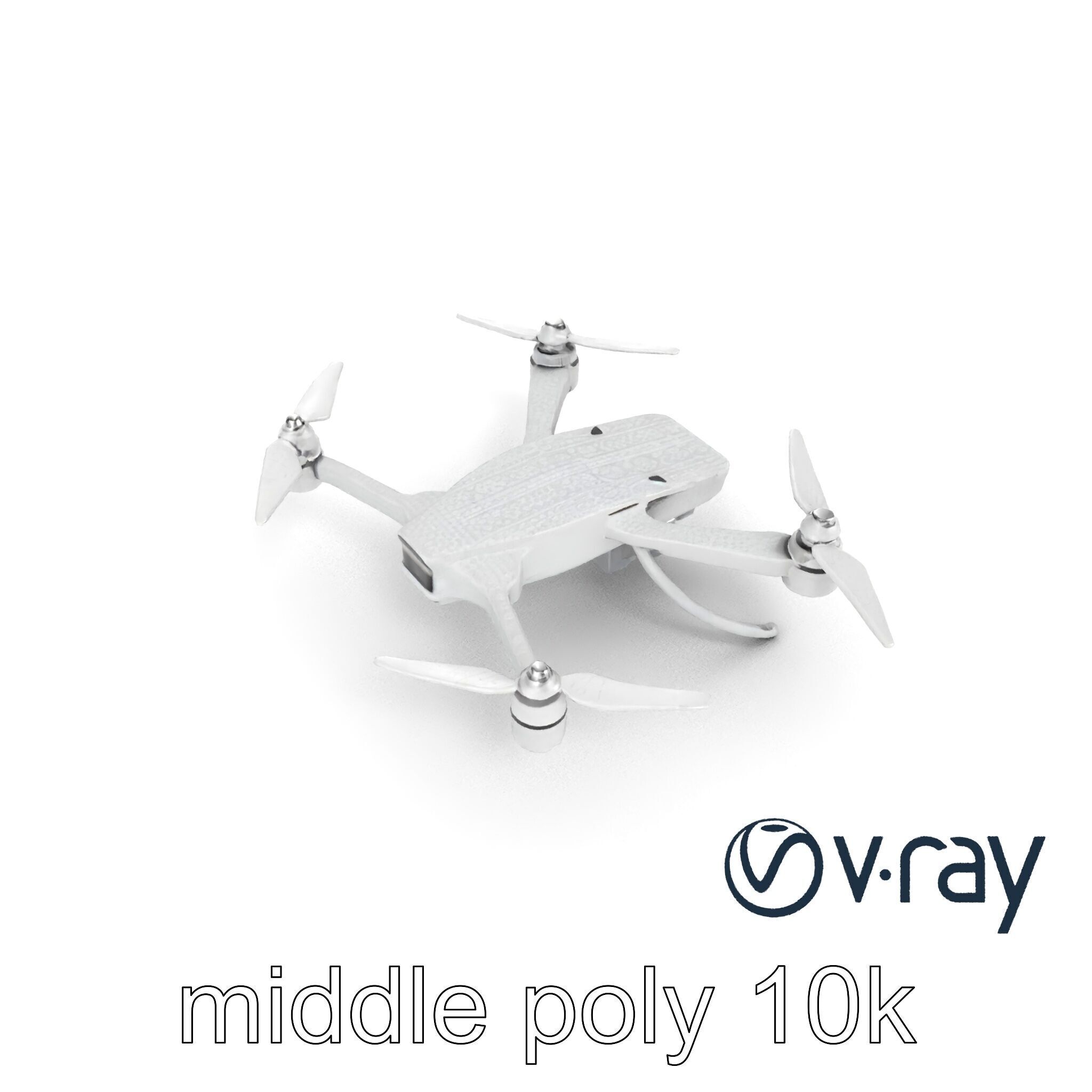 Advanced UAV Drone model pack with realistic material properties Low-poly 3D model_22