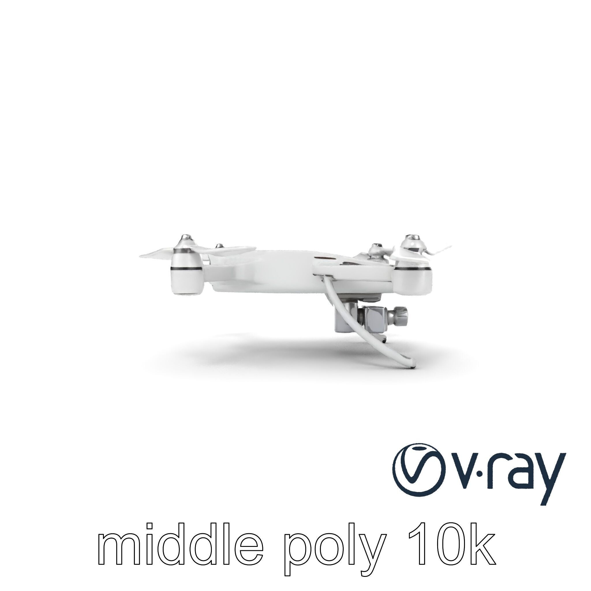 Advanced UAV Drone model pack with realistic material properties Low-poly 3D model_18