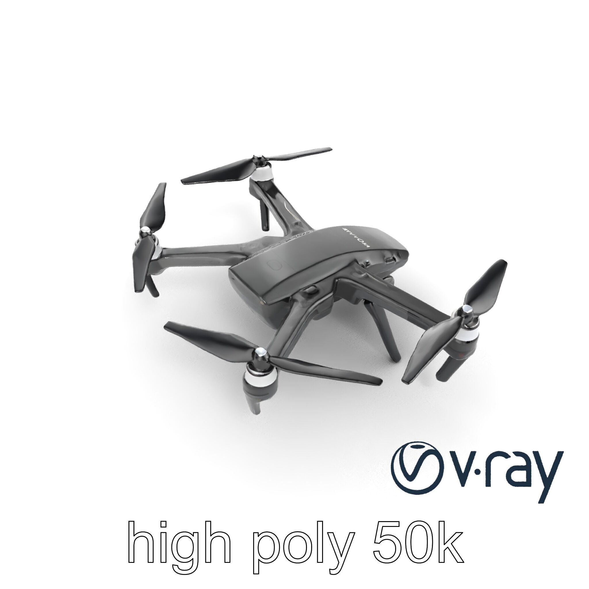 Advanced UAV Drone model pack with realistic material properties Low-poly 3D model_54