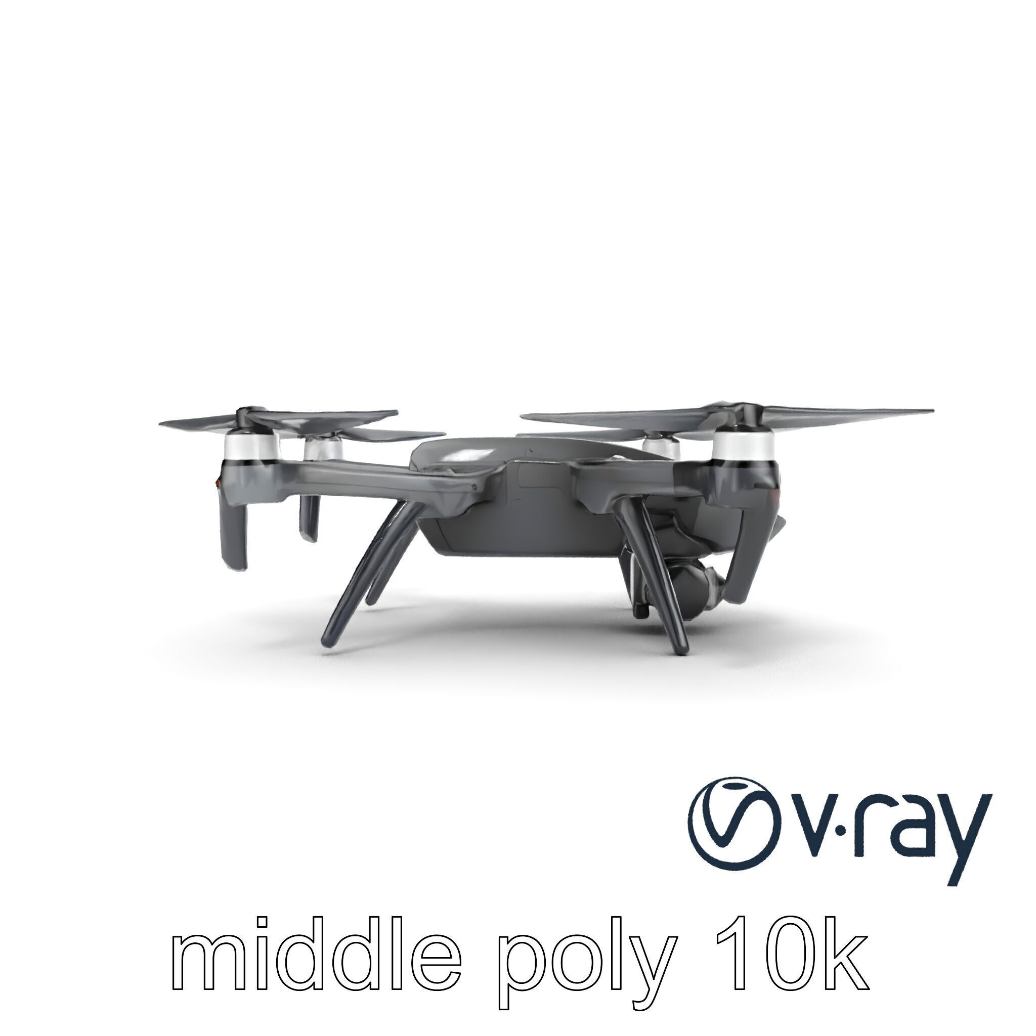 Advanced UAV Drone model pack with realistic material properties Low-poly 3D model_51