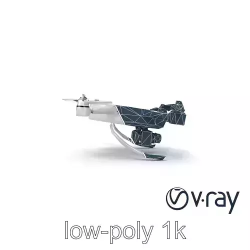 Advanced UAV Drone model pack with realistic material properties Low-poly 3D model