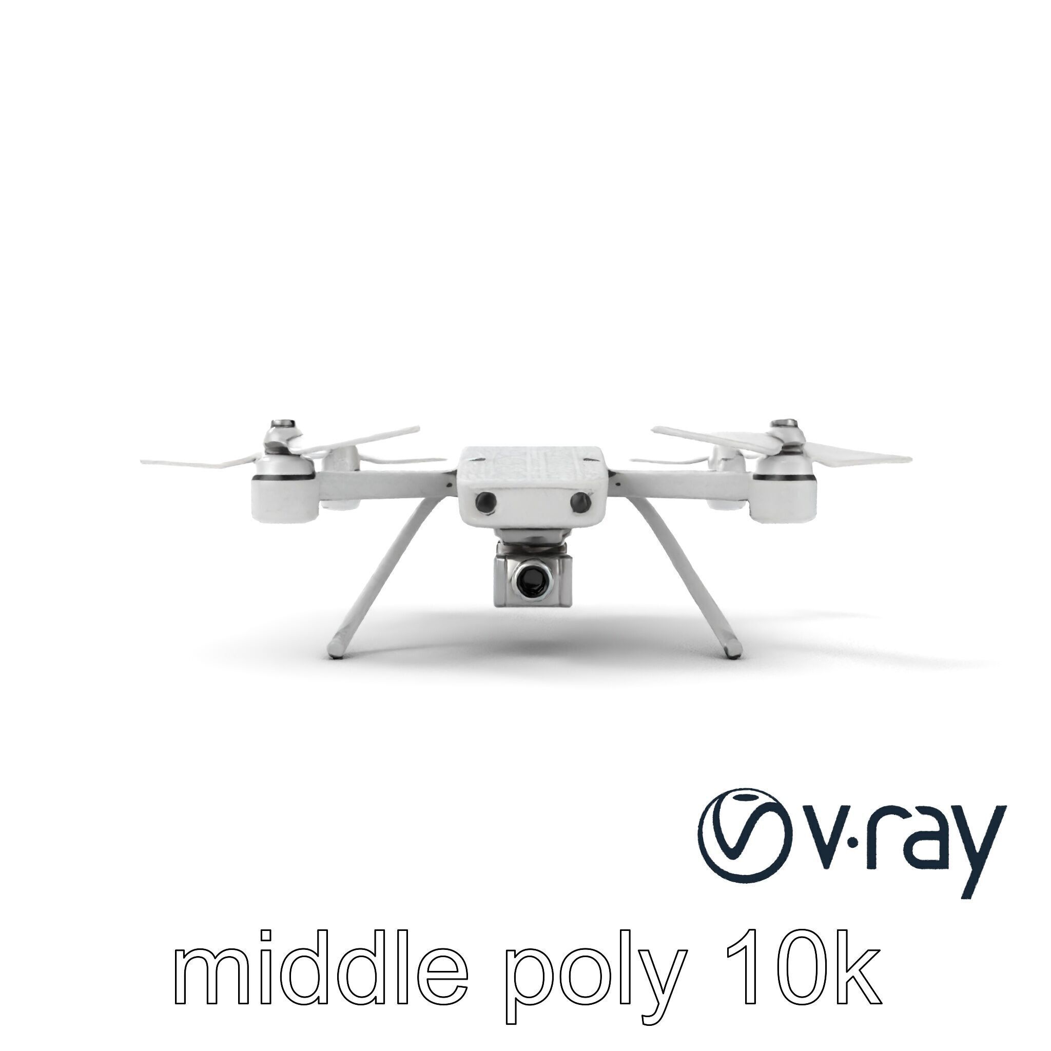 Advanced UAV Drone model pack with realistic material properties Low-poly 3D model_30