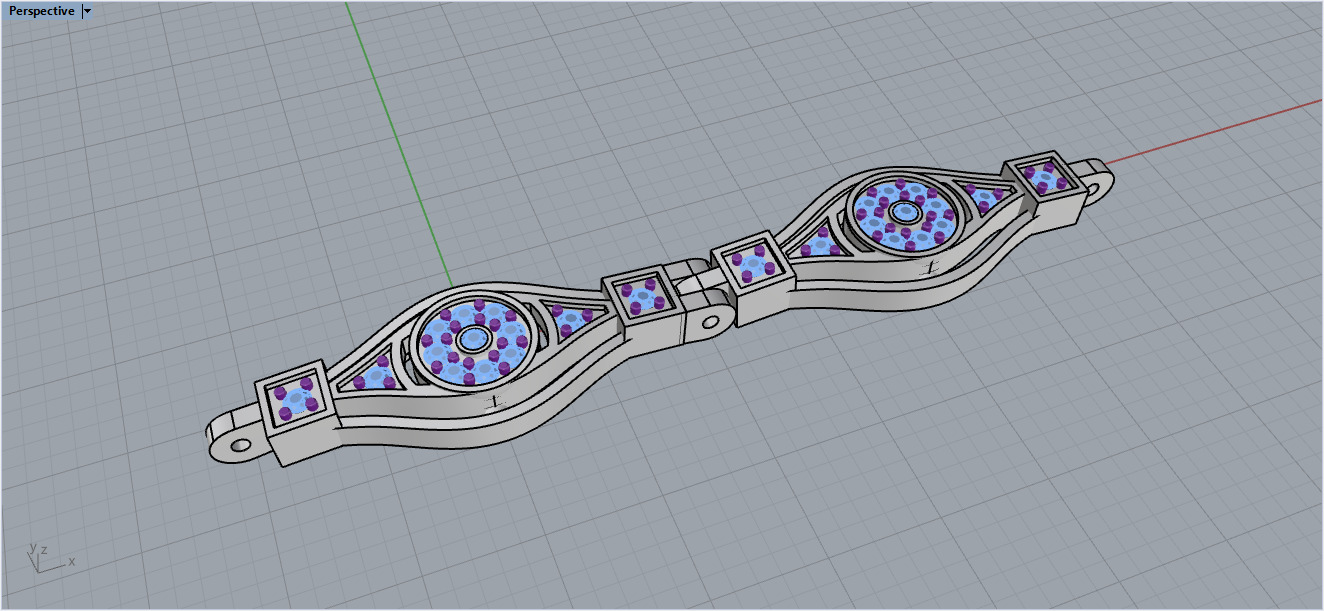 Bracelet  7062 3D print model_4