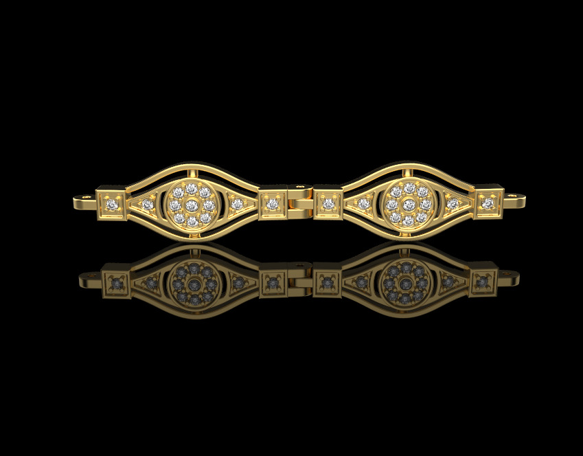 Bracelet  7062 3D print model_2