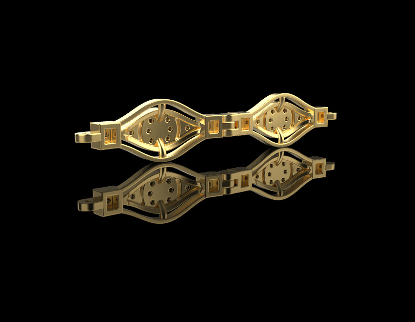 Bracelet  7062 3D print model_1
