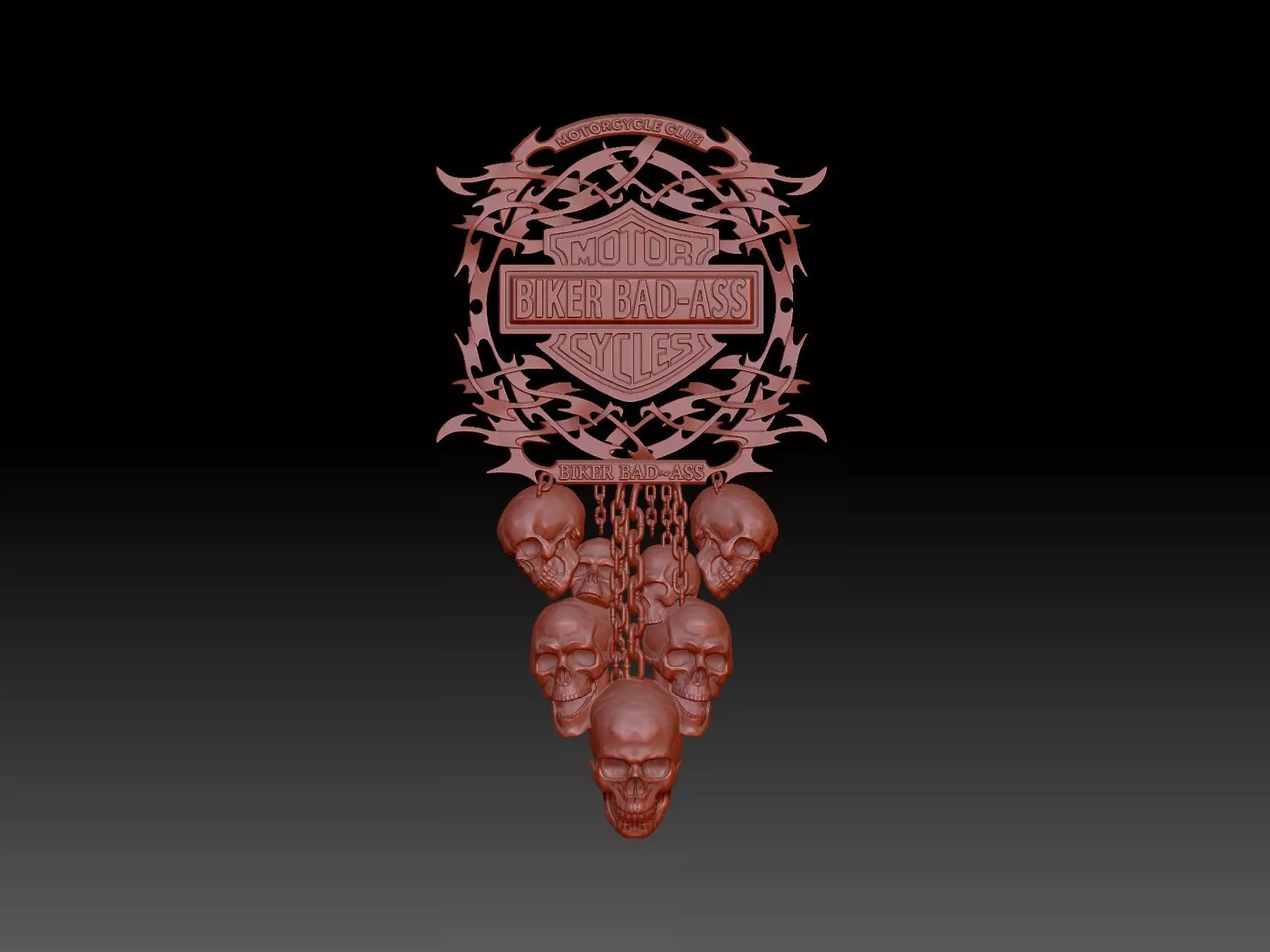 Biker bad ass 3D print model_0