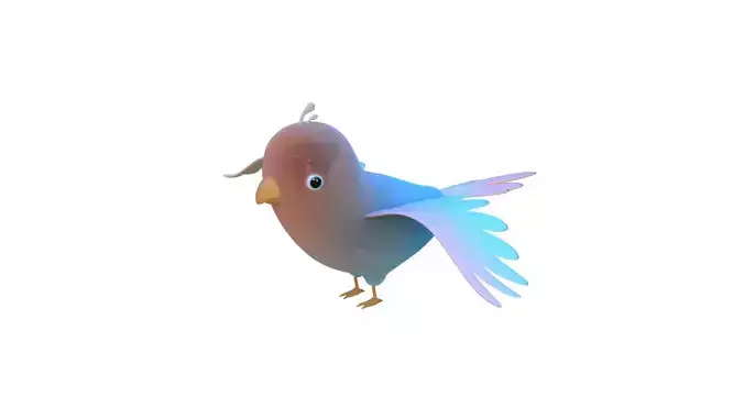  Bird  Low Poly 3D Model