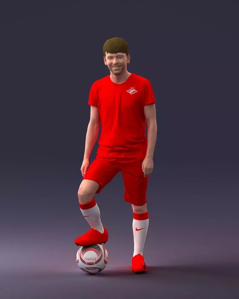 000097 Football Player 1212 3D model